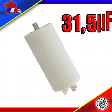 Condensateur de démarrage de 31,5μF (31,5uF) pour moteur de marque FOURLIS