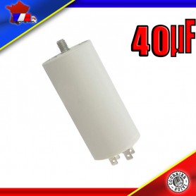 Condensateur de démarrage de 40μF (40uF) pour moteur de marque WHITEGESTINGHOUSE