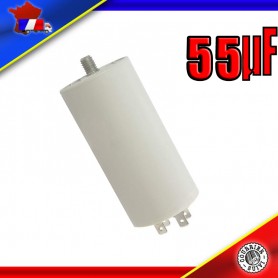 Condensateur de démarrage de 55μF (55uF) pour moteur de marque BRANDT