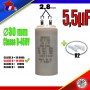 Condensateur de démarrage de 5,5μF (5,5uF) pour moteur volet roulant - store de marque SIMU