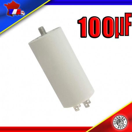 Condensateur de démarrage de 100μF (100uF) pour Moteur Vitrine Réfrigérée