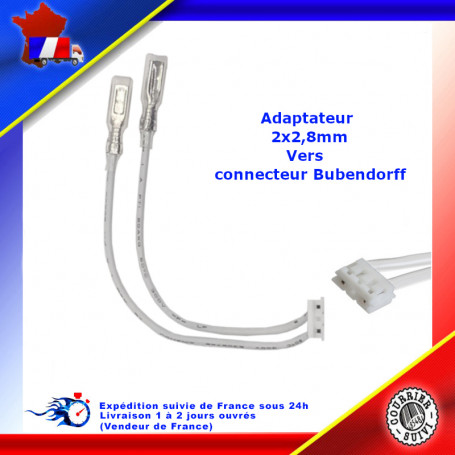 Adaptateur connecteurs 2,8mm à carte électronique moteur Bubendorff