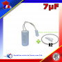 Condensateur permanent de 7μF (7uF) fils connecteur pour moteur volet roulant - store de marque NICE