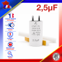 Condensateur Permanent de 2,5μF (2.5uF) Moteur Volet roulant - Store de marque SOMFY