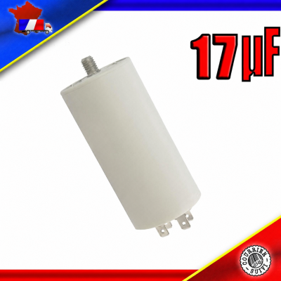 Condensateur Permanent de 17μF (17uF) pour moteur de marque FOURLIS