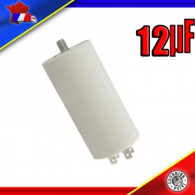 Condensateur de démarrage de 12μF (12uF) pour moteur de marque FOURLIS
