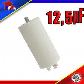 Condensateur de démarrage de 12,5μF (12,5uF) pour moteur de marque WHITEGESTINGHOUSE