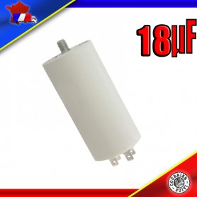 Condensateur de démarrage de 18μF (18uF) pour moteur de marque WHITEGESTINGHOUSE