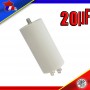 Condensateur de démarrage de 20μF (20uF) pour Moteur Vitrine Réfrigérée